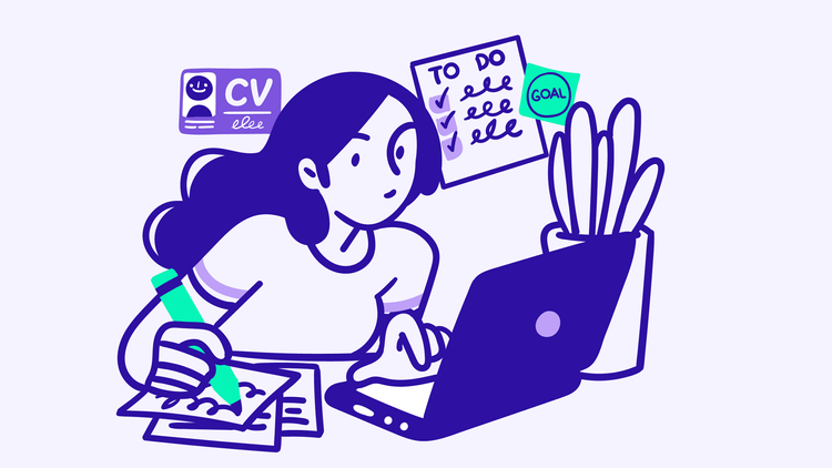 A header image for a blog about how long it takes to get a job