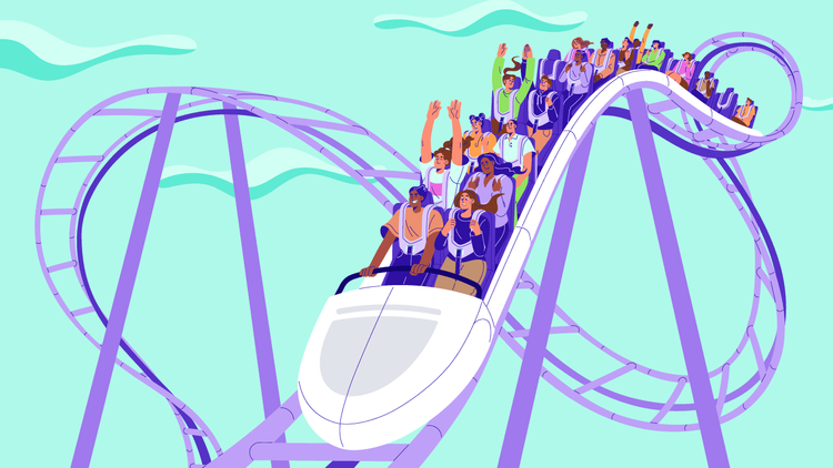 Header image for a contest paying someone to go on every ride at an amusement park